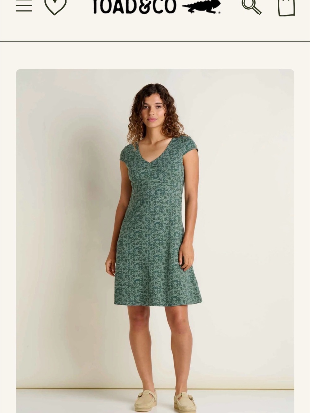 Toad & Co Rosemarie Midnight Geo Print-Midi Dress - Picture 4 of 5